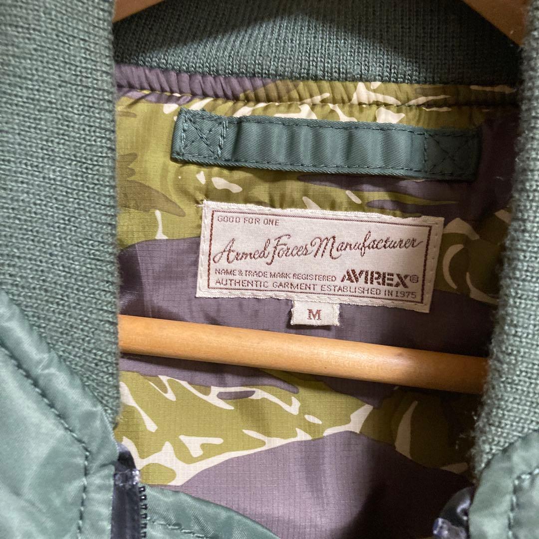 MANASTASH ミリタリージャケット M オリーブグリーン　AVIREX