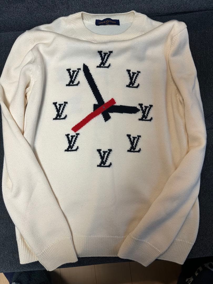 LOUIS VUITTON クロックインタルシアプルオーバー ニット セーター