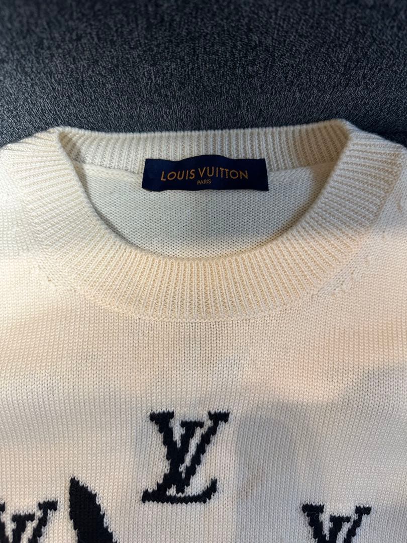 LOUIS VUITTON クロックインタルシアプルオーバー ニット セーター