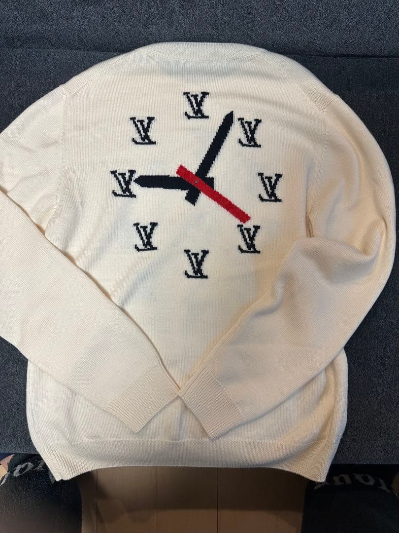 LOUIS VUITTON クロックインタルシアプルオーバー ニット セーター