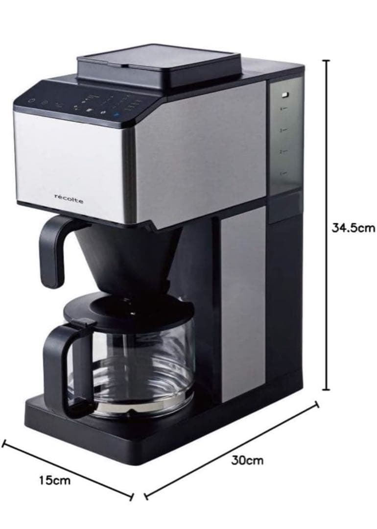 新品未使用　レコルト　コーン式全自動コーヒーメーカー　RCD-1