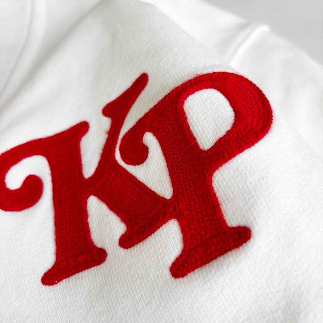 美品　KENZO PARISスウェット　カーディガン　刺繍　ホワイト　VERDY