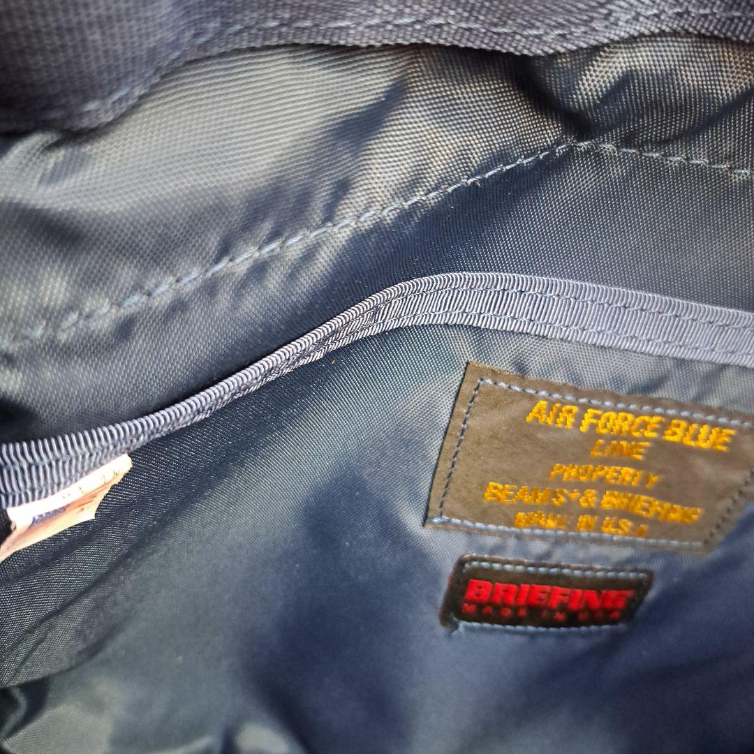 BRIEFING ビームスプラスネイビー ショルダーバッグ(袋付き)