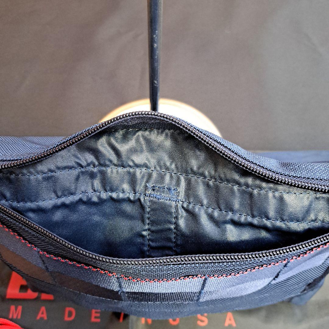 BRIEFING ビームスプラスネイビー ショルダーバッグ(袋付き)