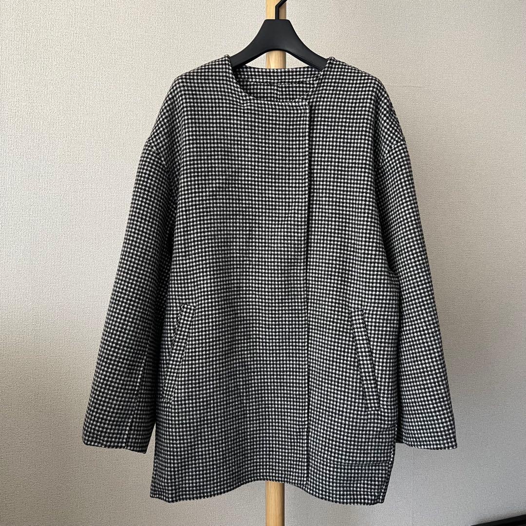 スローブイエナ HAMILTONダブルフェイスウールショートコート