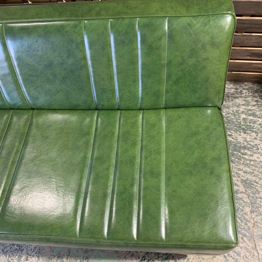 H425\" niko and コーナーソファ L字型 合皮 グリーン