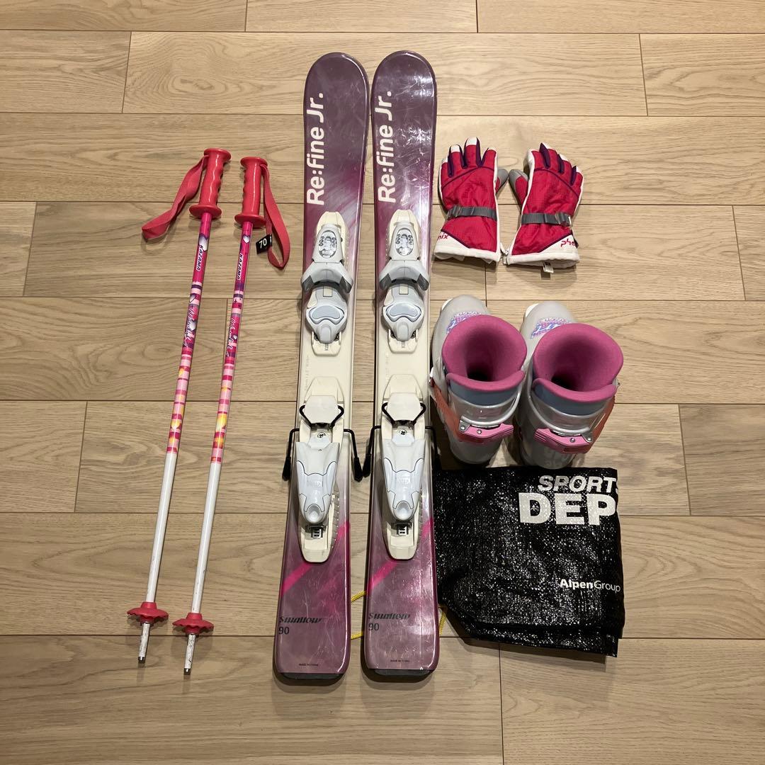 スワロー swallow Refine Jr. スキーセット 90cm キッズ