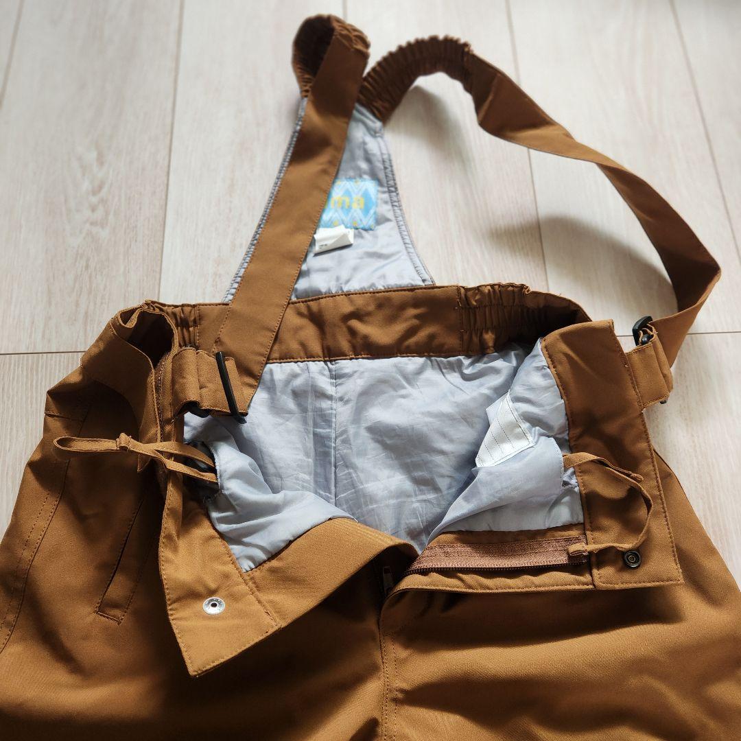 スキーウェア スノーウエア 上下セット150cm サイズ調整可能紐付