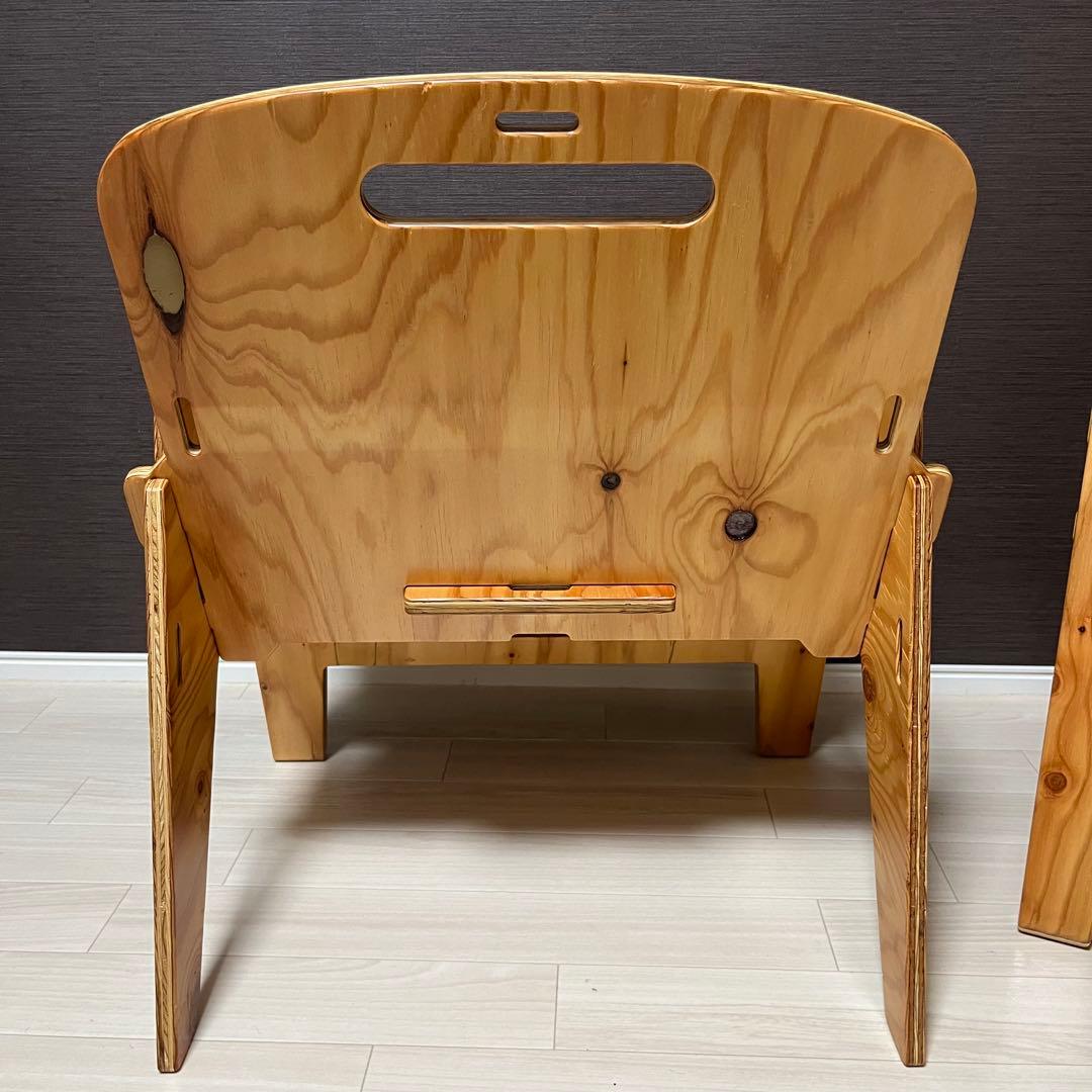 高級 美品 yokaチェア 木製チェアセット 組み立て式 キャンプ インテリア