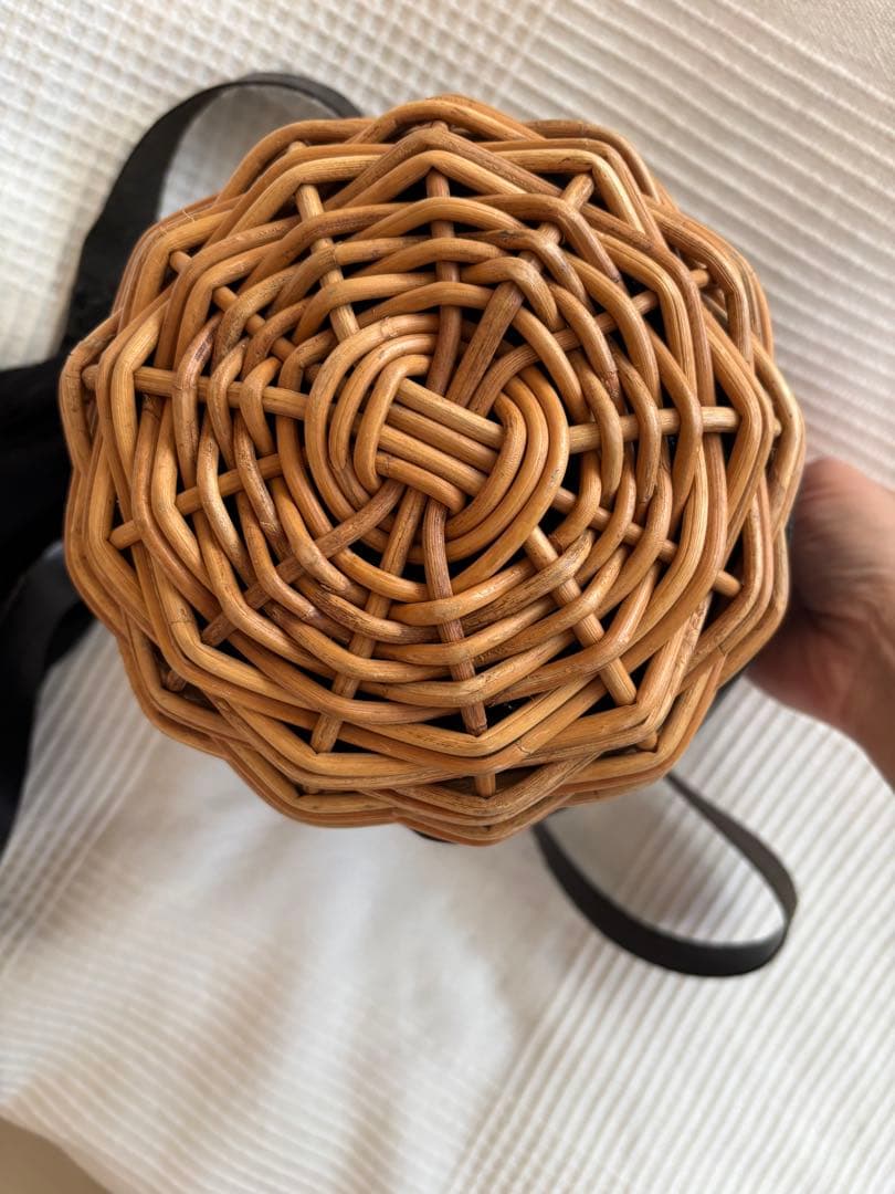 エバゴス　ebagos ブライドルレザー　紅藤 カゴ バッグ