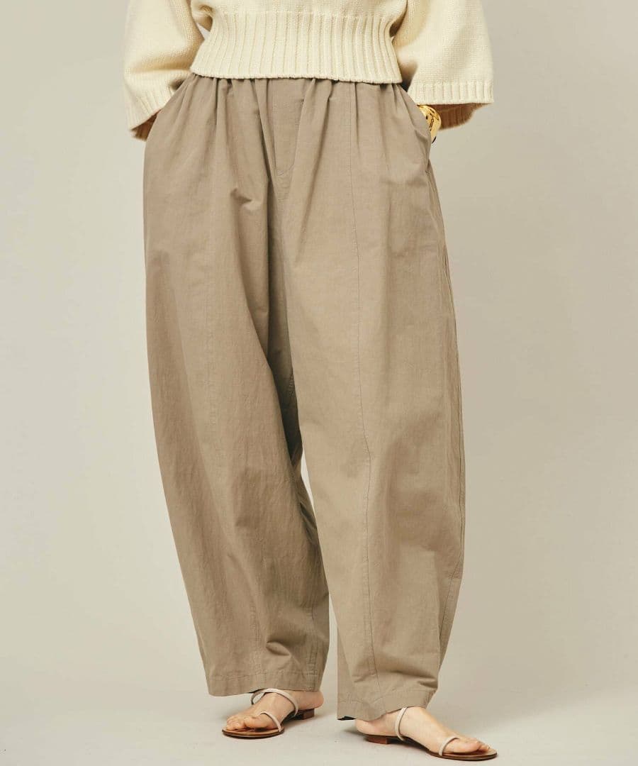 新品未使用　Curensologyカレンソロジー　コットンリネンドロストパンツ
