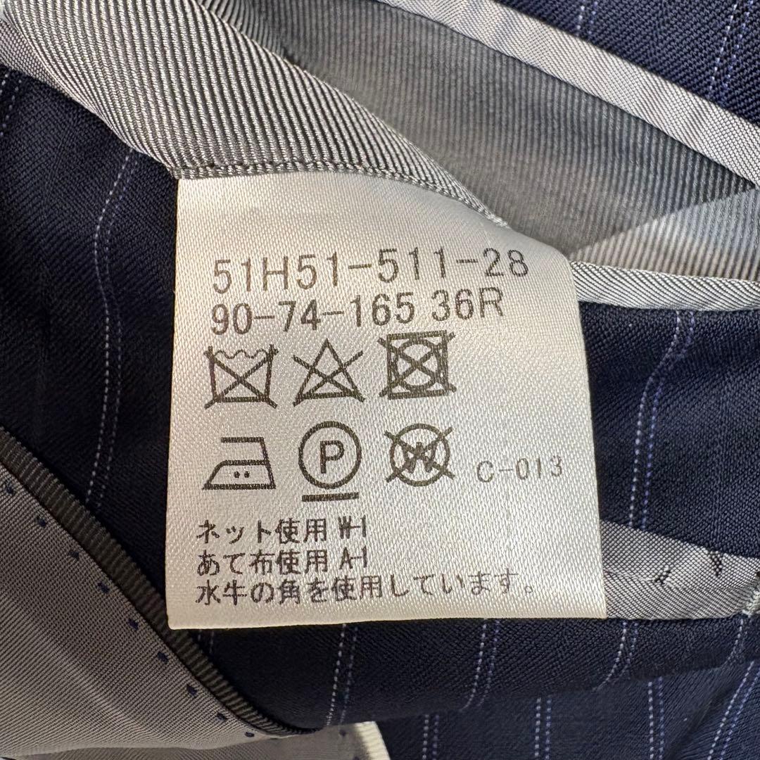 極美品 ブラックレーベルクレストブリッジ スリーピース スーツ 御幸毛織