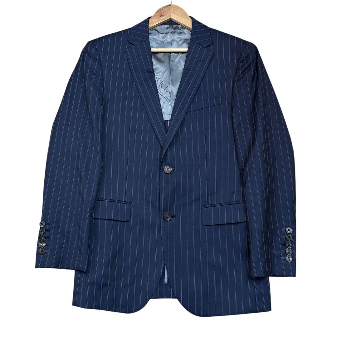 極美品 ブラックレーベルクレストブリッジ スリーピース スーツ 御幸毛織