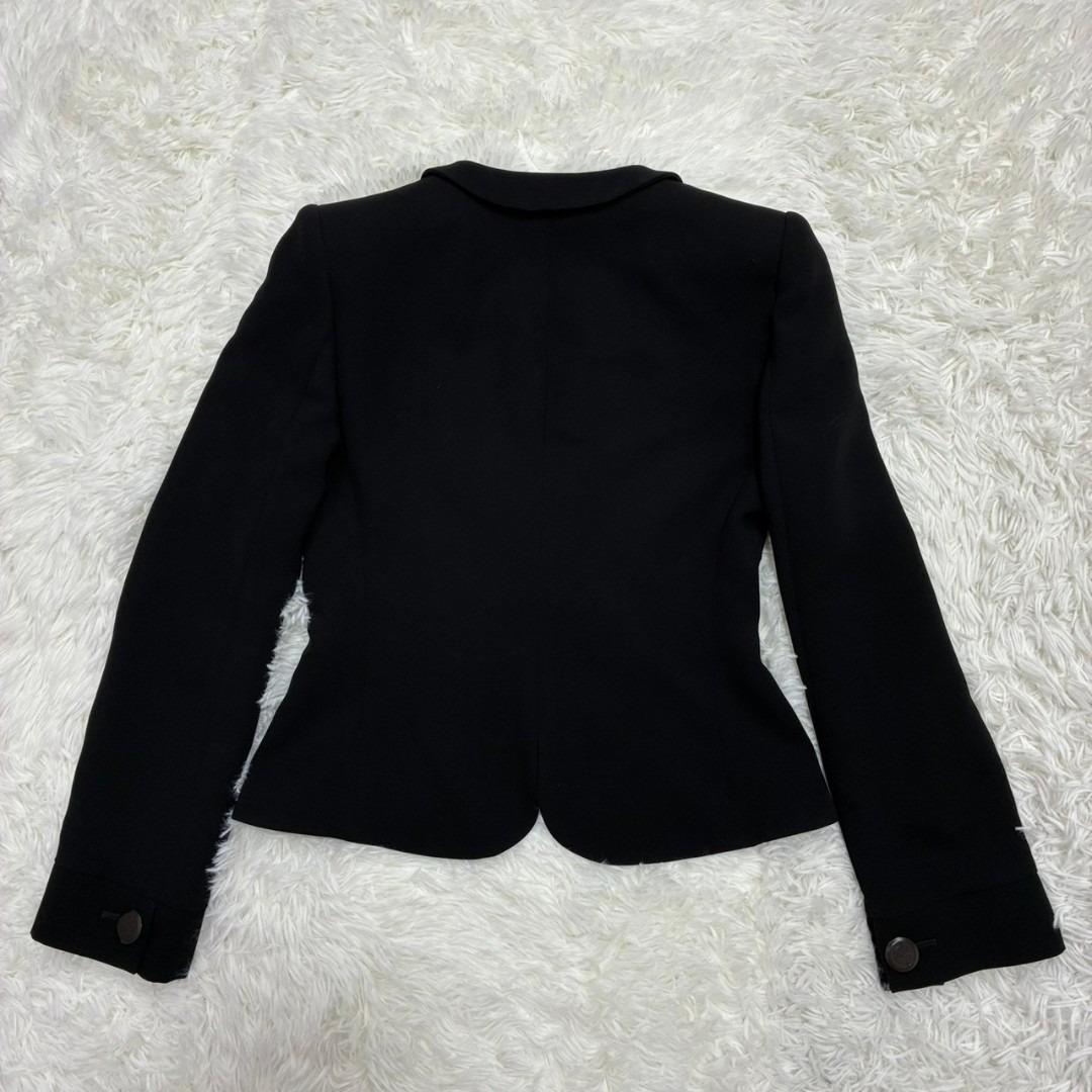 【イタリア製 美品✨】ジョルジオアルマーニ テーラードジャケット ブラック
