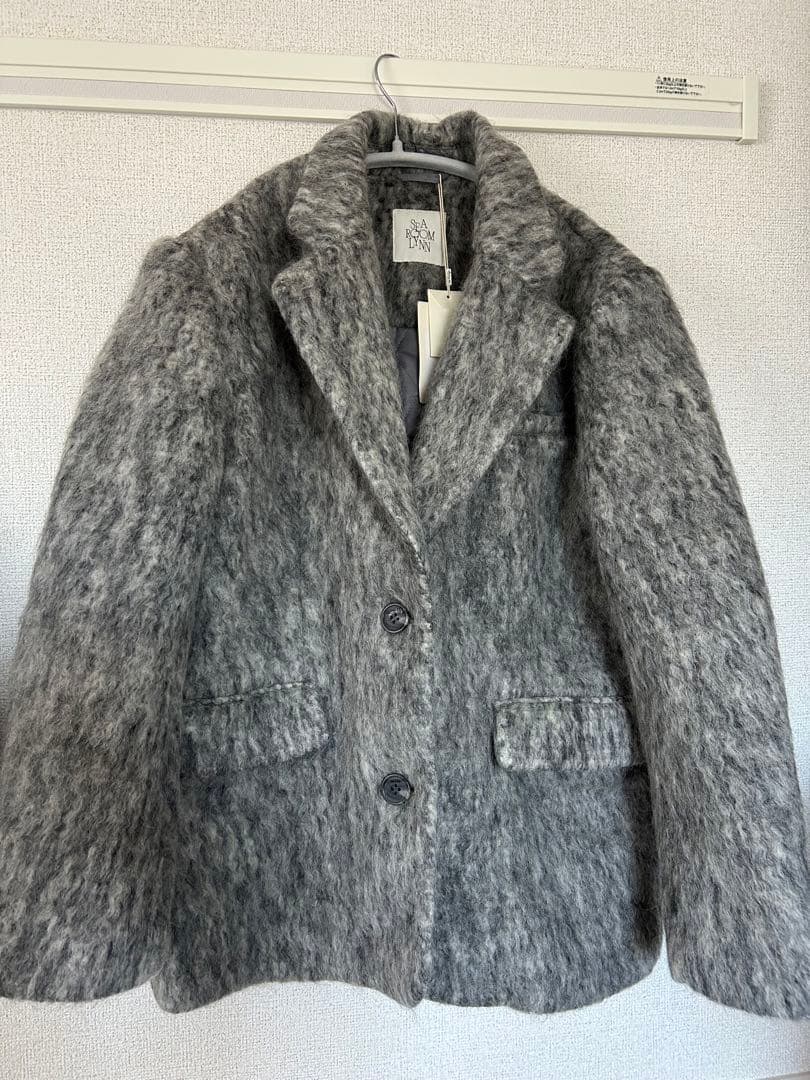 sea room lynn Woolシャギーテーラードジャケット