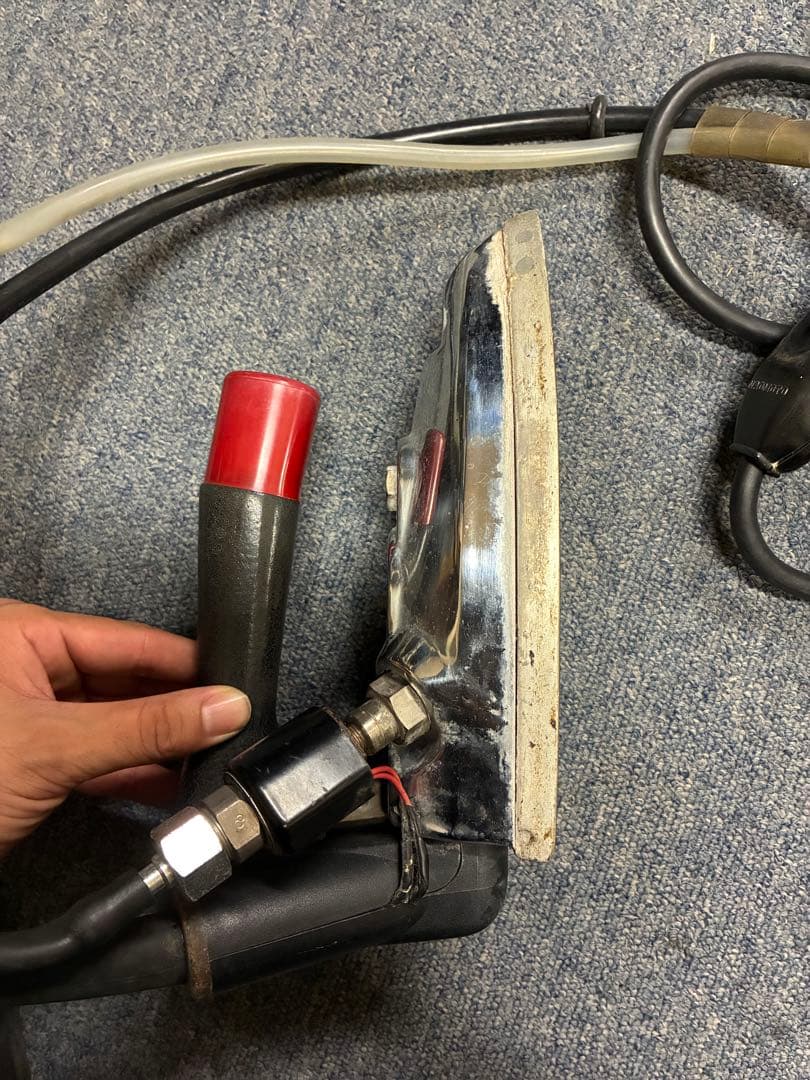 直本工業 ハイスチームアイロン 台セット　中古　業務用ナオモト 通電加熱OK