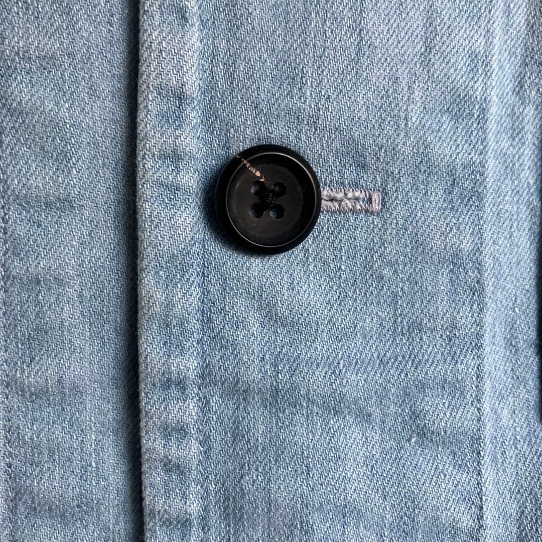 値下げ【美品】ゴーシュ ライトデニム　ノーカラージャケット