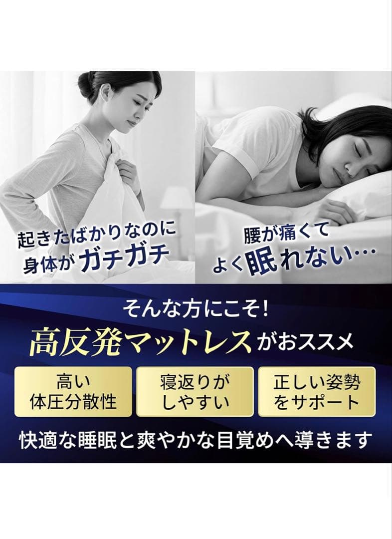 GOKUMIN プレミアムグランマットレス 10cm 極眠　セミダブル