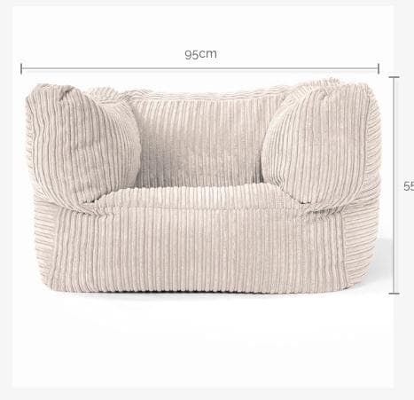 【限定品】loungepug ビーズクッション　ベージュ