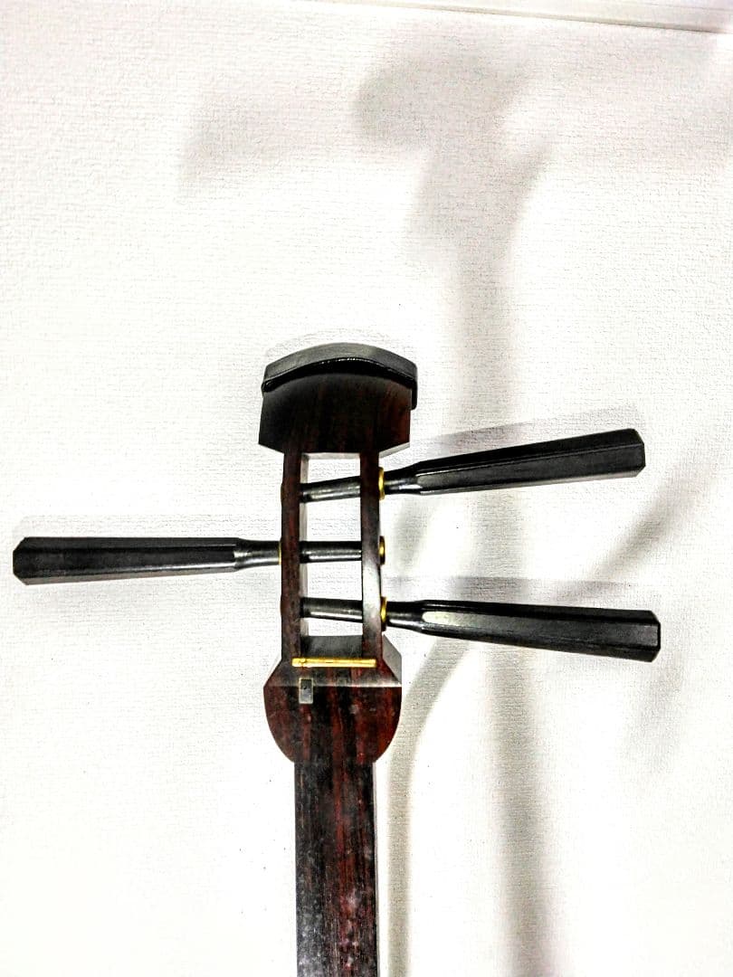 三味線 中棹 地唄 民謡 子持ち綾杉胴 紅木