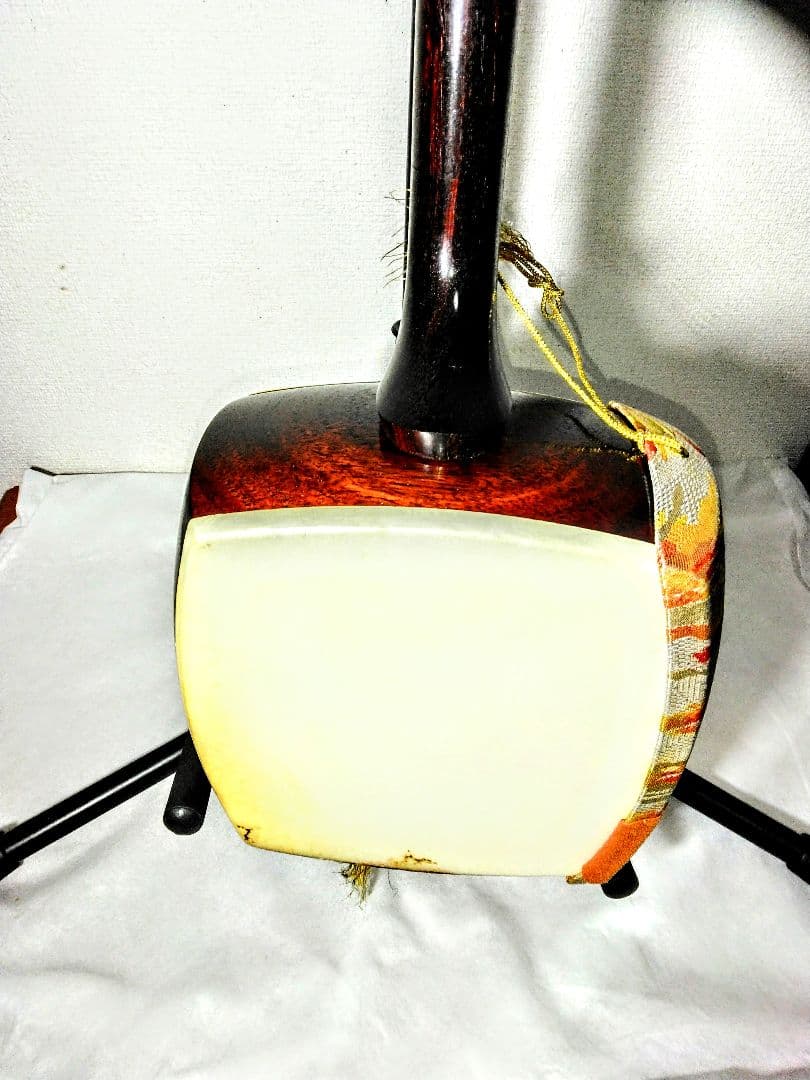 三味線 中棹 地唄 民謡 子持ち綾杉胴 紅木