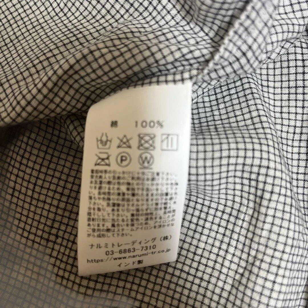 タンタン購入(maison de soil) ドビーチェックフレンチスリーブ