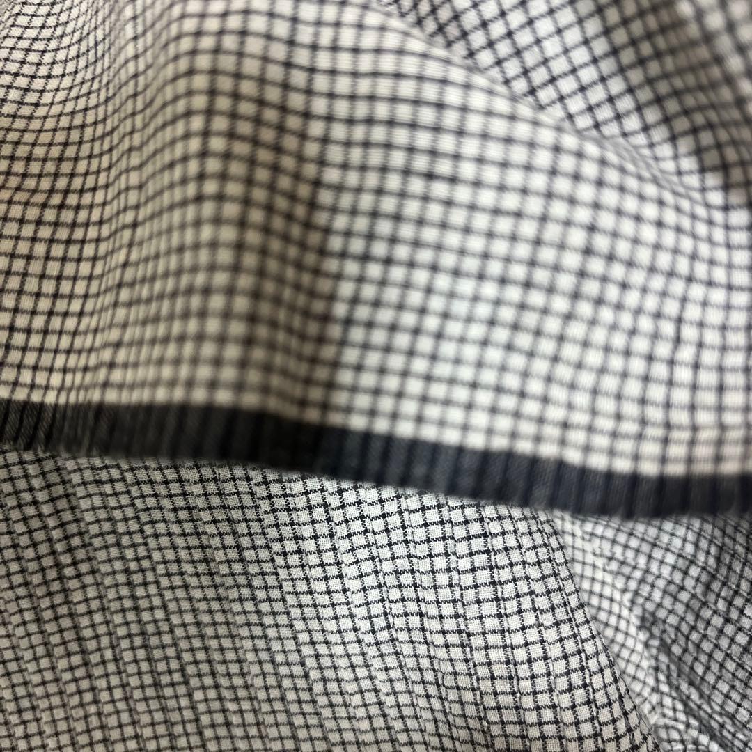 タンタン購入(maison de soil) ドビーチェックフレンチスリーブ