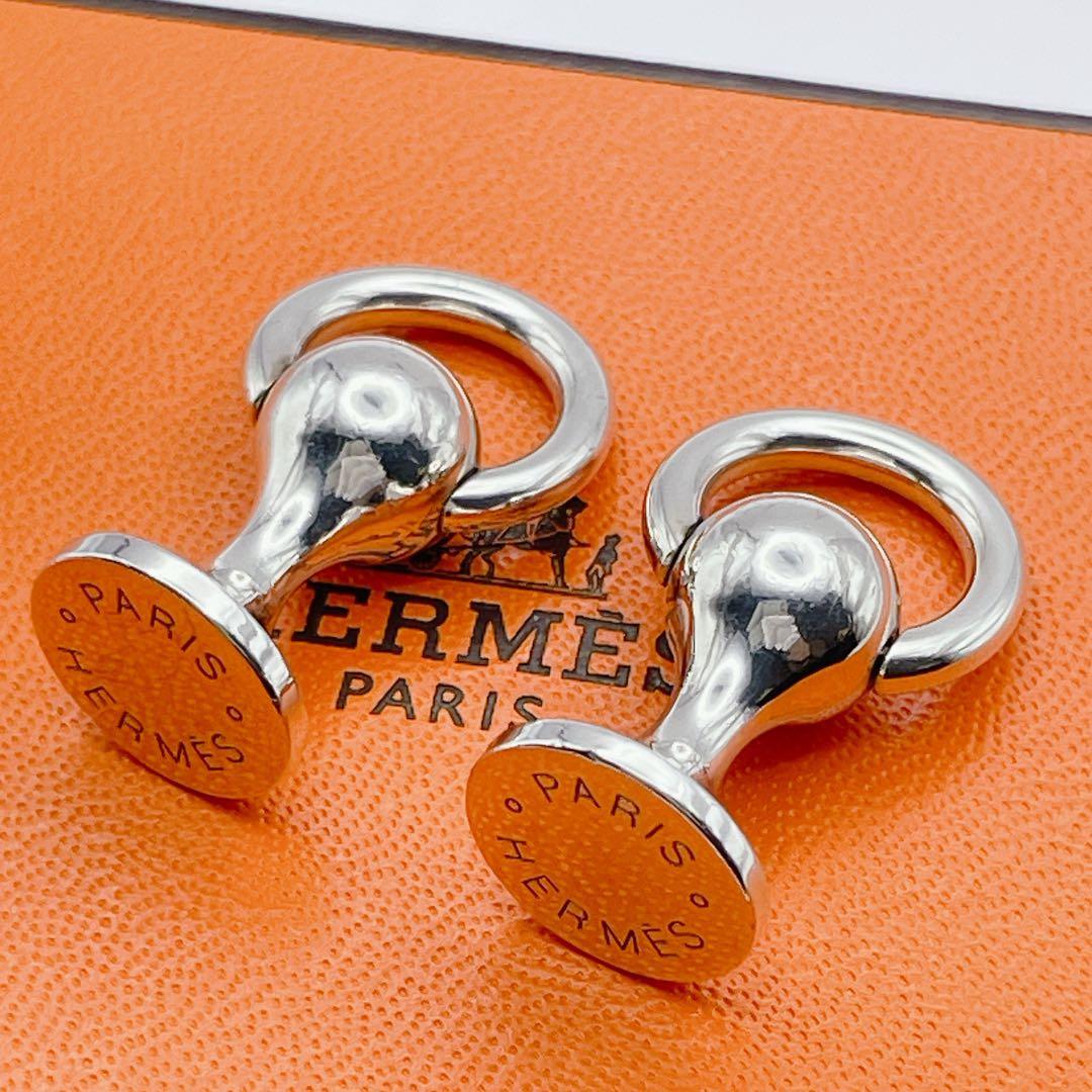 HERMES エルメス　カフリンクス　カフス　サークル　リング　シルバー925