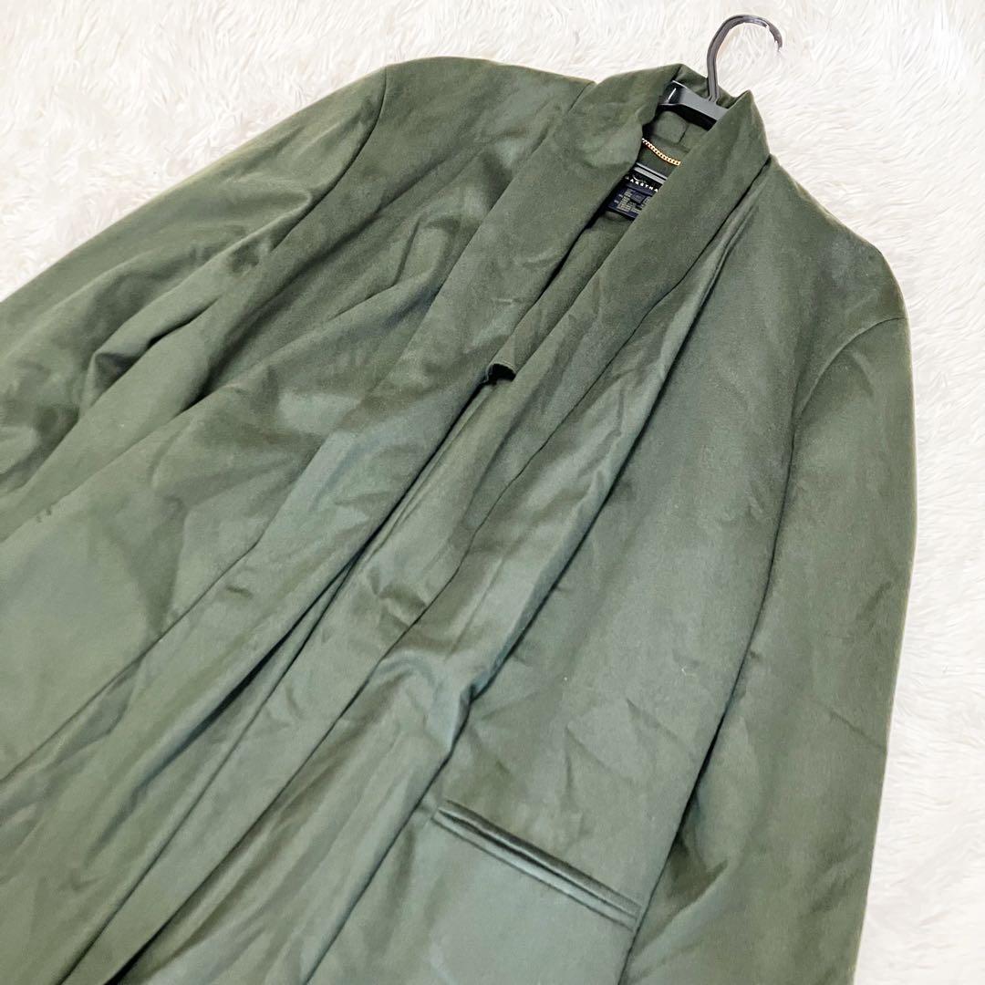 美品　エスカーダ　カシミヤ30% Lサイズ　グリーン　ジャケット　柔らか