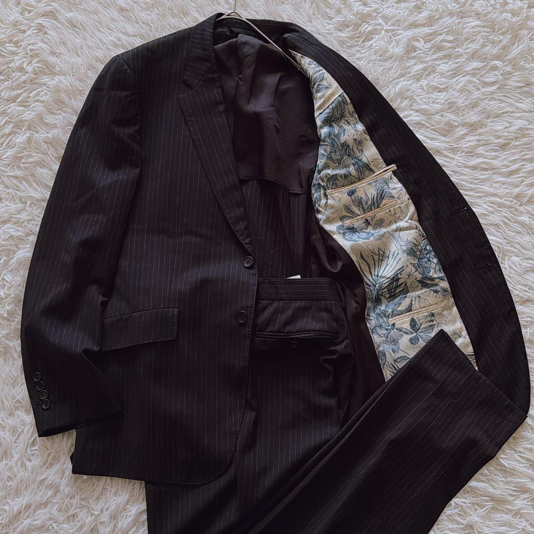 XLサイズ ポールスミスコレクション 裏地総柄 花柄 スーツ セットアップ