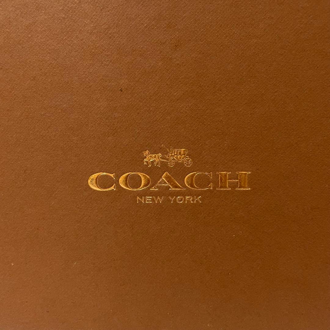 【極美品】COACH フラットシューズ メタリック＆ブラック 38.5 B