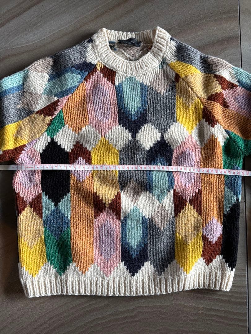 PRADA 18aw 2017aw 幾何学模様 総柄 ニット セーター