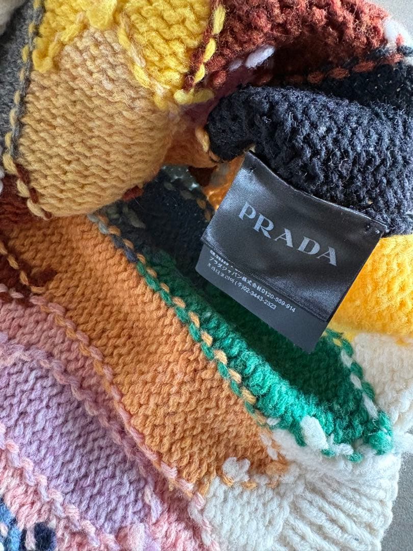 PRADA 18aw 2017aw 幾何学模様 総柄 ニット セーター