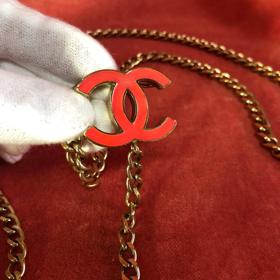 CHANEL vigntage チェーンベルト ココマーク ロゴ 箱付き