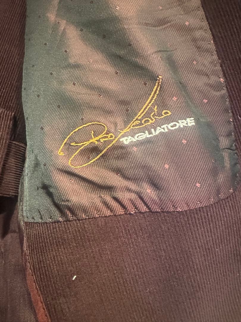 タリアトーレ⭐️新作‼️ピーノレラリオ‼️50⭐️ボルドー‼️コーデュロイセットアップ⭐️