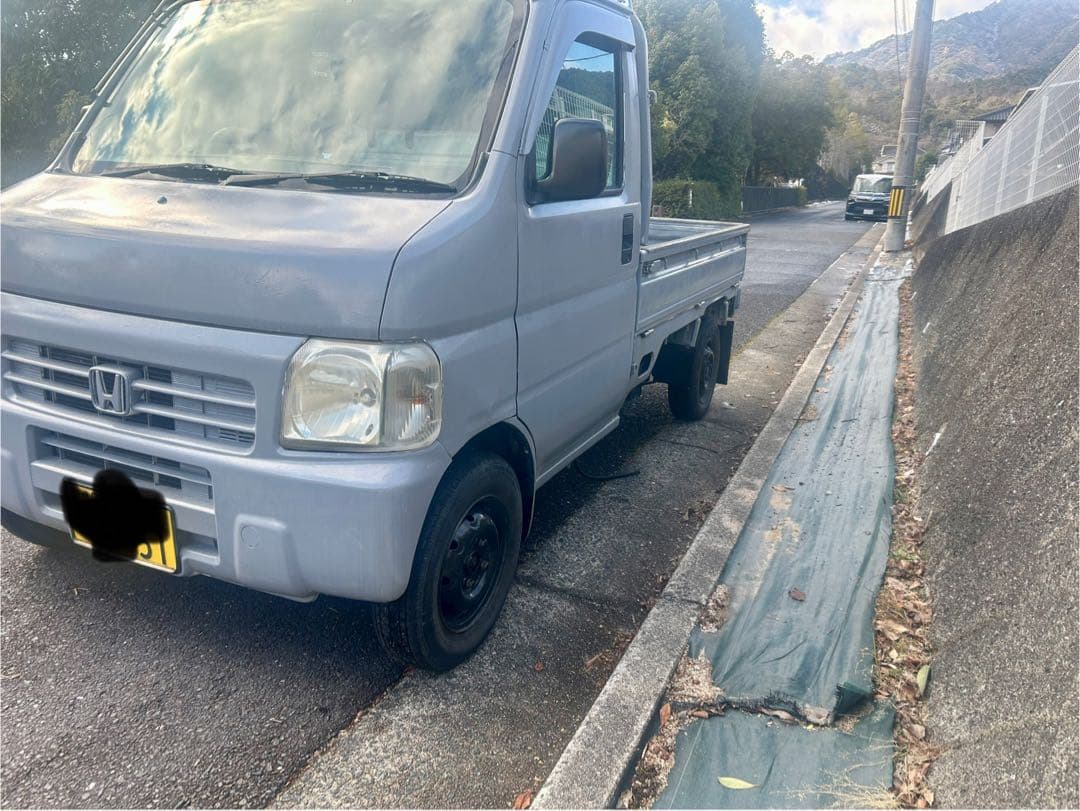 ホンダ　アクティ　軽トラ　4WD アルミホイールスタッドレス乗せ