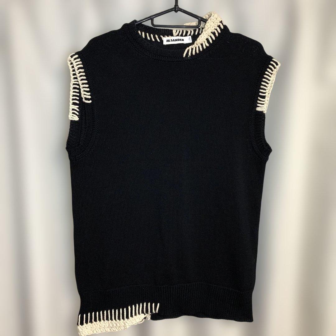 JIL SANDER ブラックニットベスト
