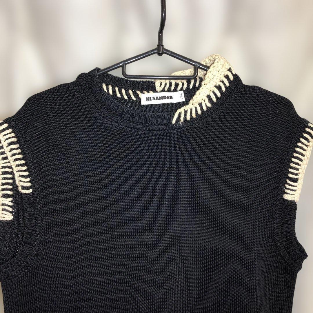 JIL SANDER ブラックニットベスト
