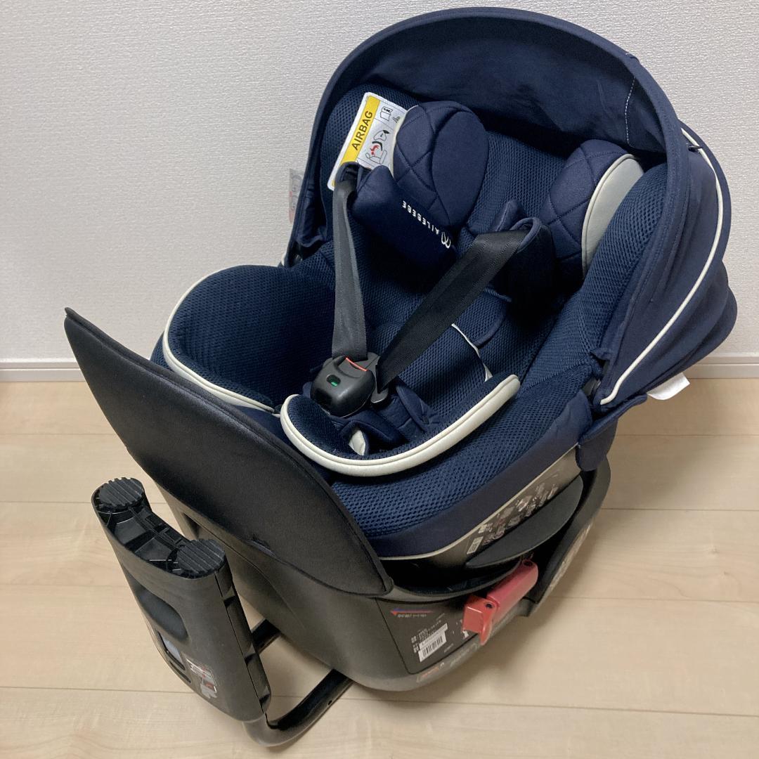 エールベベ クルット5s グランス 回転式チャイルドシート AB920 ネイビー
