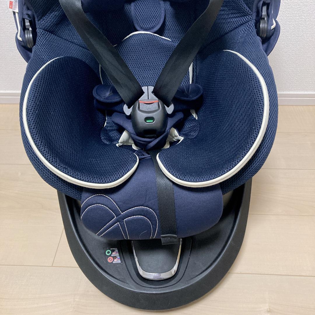 エールベベ クルット5s グランス 回転式チャイルドシート AB920 ネイビー