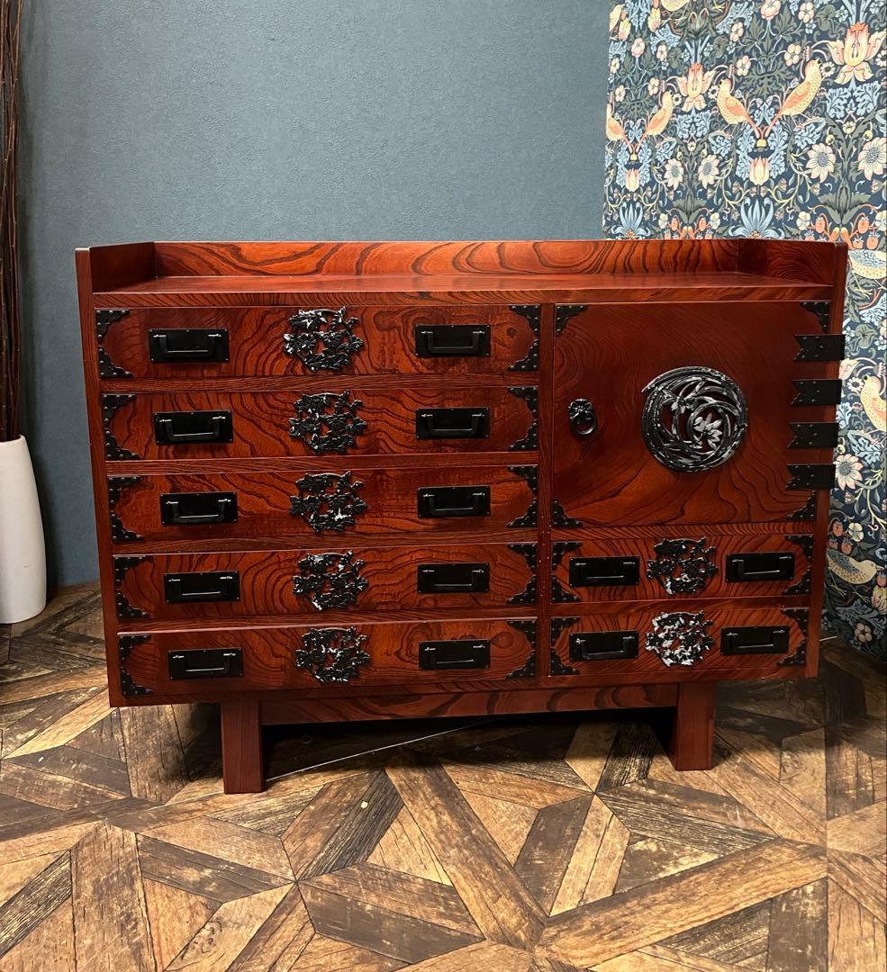 章＊民芸箪笥 和 インテリア 昭和レトロ 当時物 アンティーク チェスト