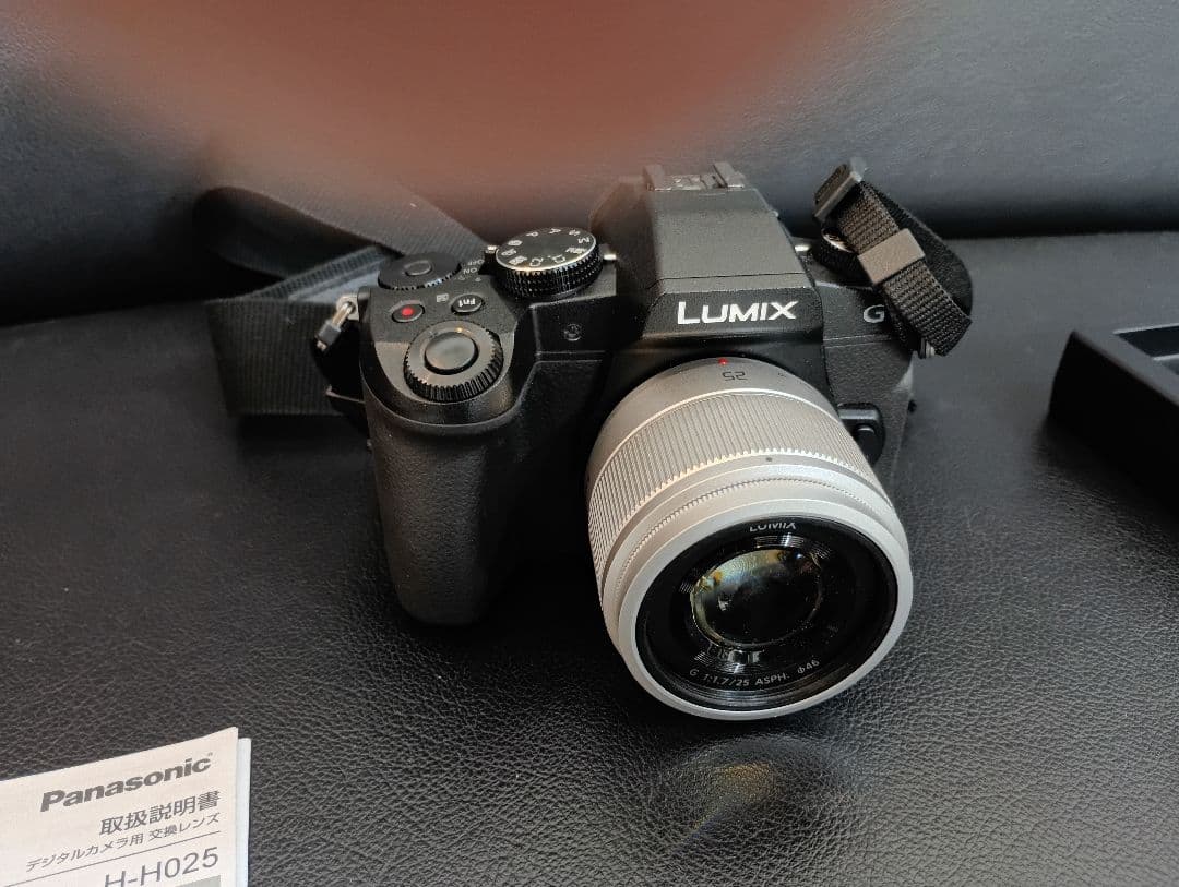 カメラ　Panasonic DMC-G8M + レンズ　Pana　H-H025
