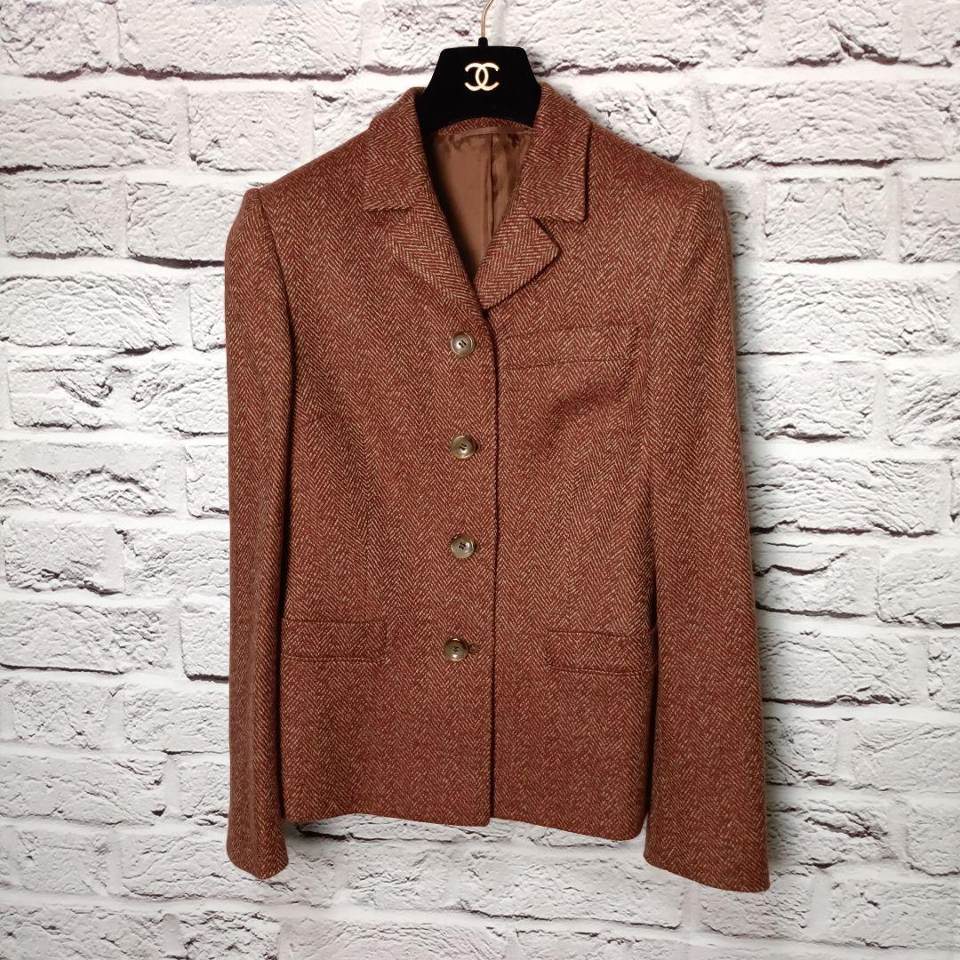 美品■Kiton カシミヤ100% テーラードジャケット ブラウン系 イタリア製