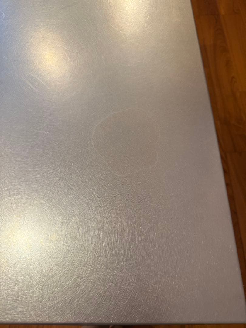 【展示品】※値下げ※オーダーメイド家具　木製キッチンカウンター ステンレス天板