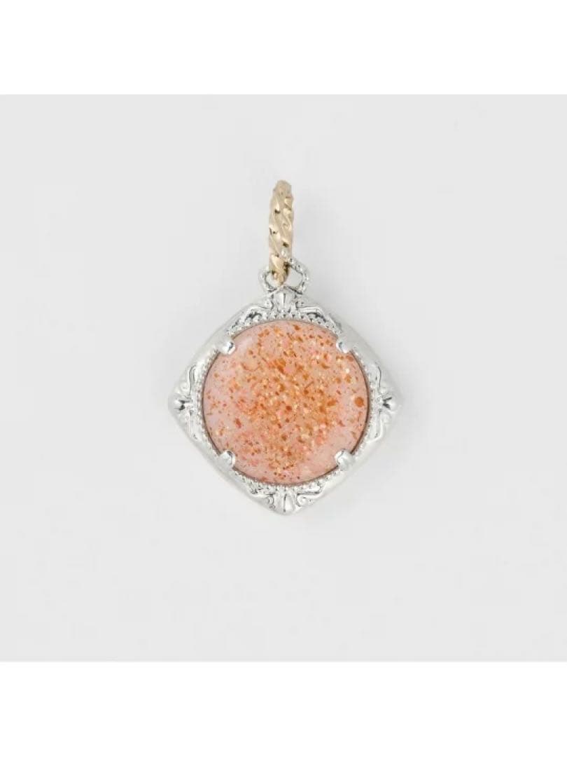 シ*ー様 美品 agete シルバー／K10サンストーンチャーム 完売品