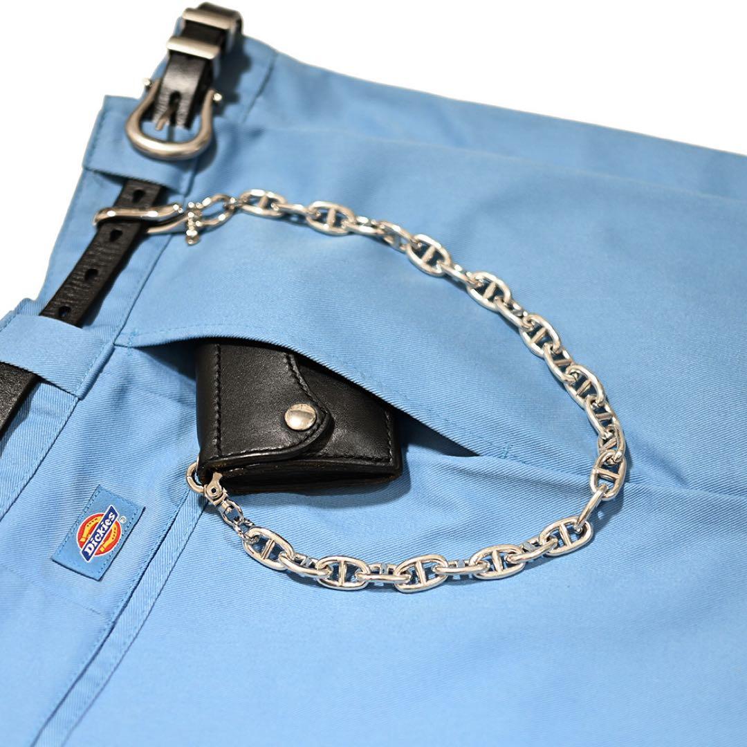 シルバーアンカーリンクウォレットチェーン トラッカー 財布