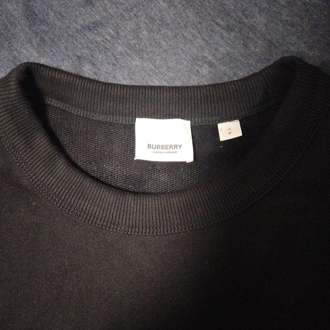 【期間限定価格】美品 バーバリー オークリーフ刺繍 スウェットトレーナー S 黒