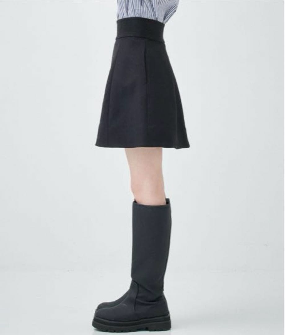 スカート CLANE /WIDE BELT CONSTRUCTIVE MINI SKIRT