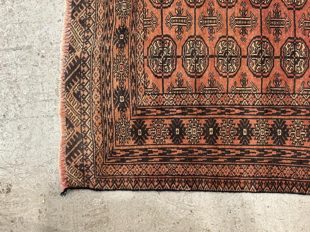 【80's Vintage rug】190×111cm　アフガン　トルクメン