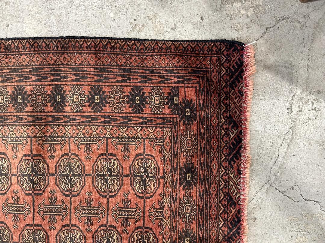 【80's Vintage rug】190×111cm　アフガン　トルクメン